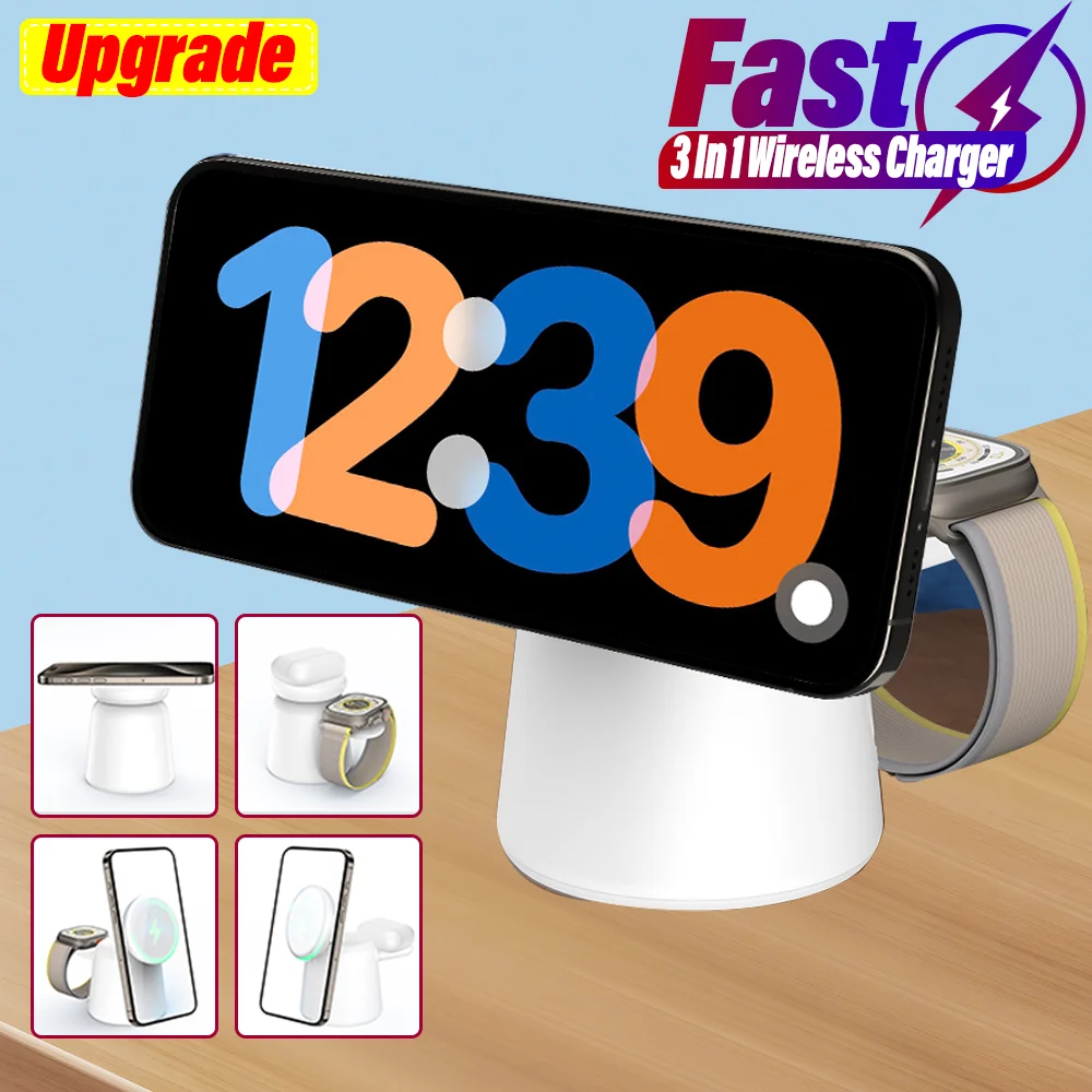 3 in 1 Magnetic Wireless Charg - Iwatch Smartwatch 리뷰 및 가격