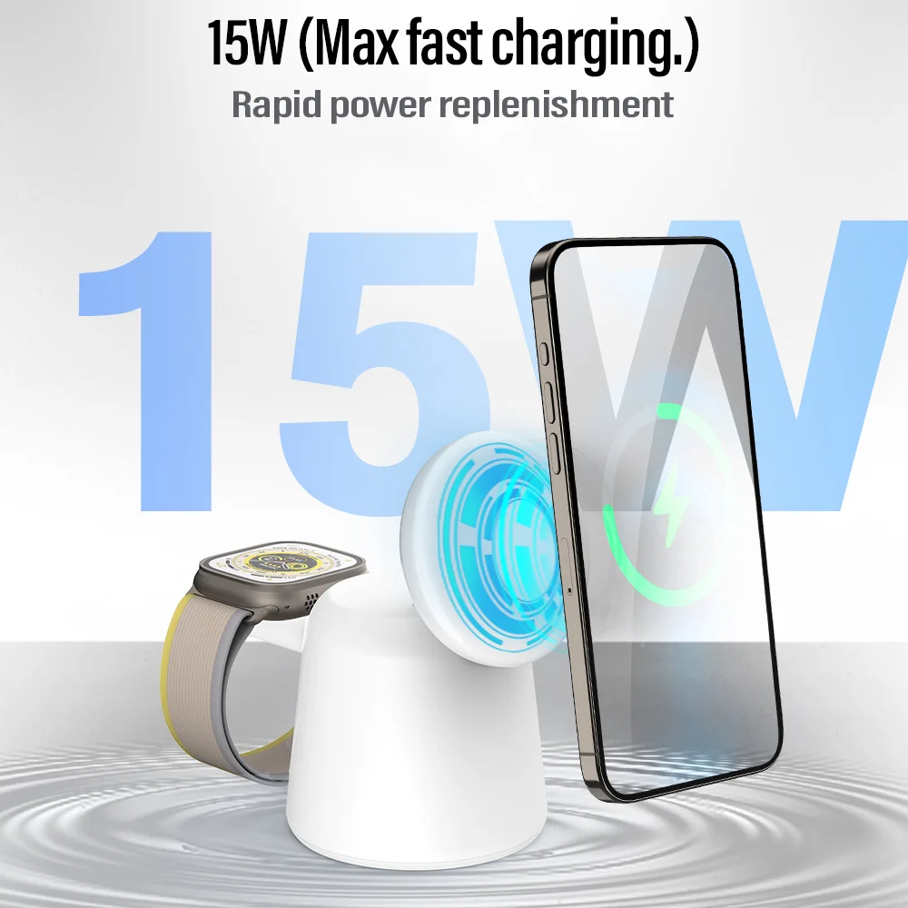 3 in 1 Magnetic Wireless Charg - Iwatch Smartwatch 리뷰 및 가격