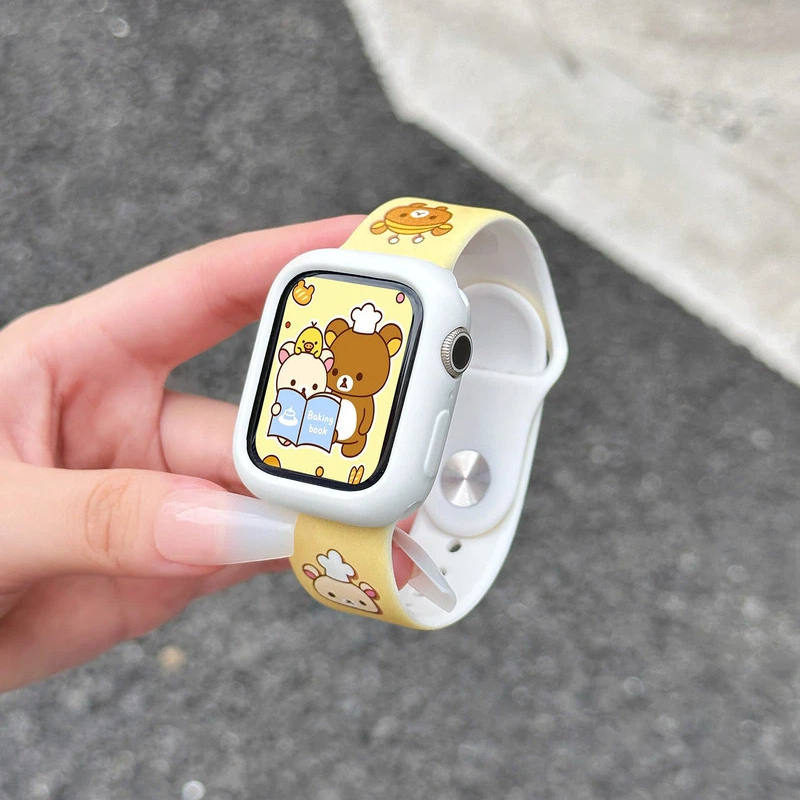 Cute Rilakkuma Print Silicone  - Silicone Sport Band 리뷰 및 가격
