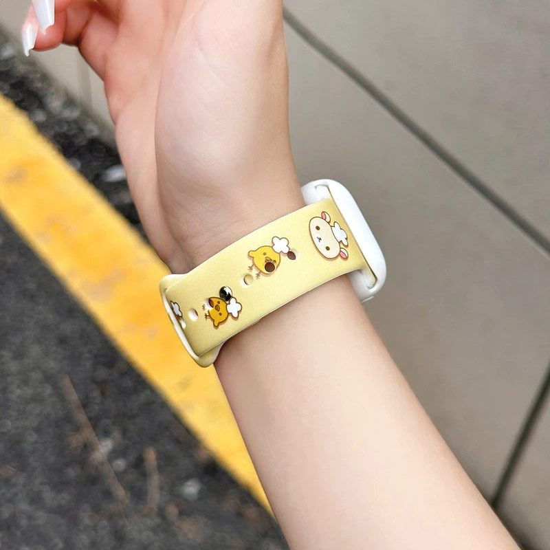 Cute Rilakkuma Print Silicone  - Silicone Sport Band 리뷰 및 가격