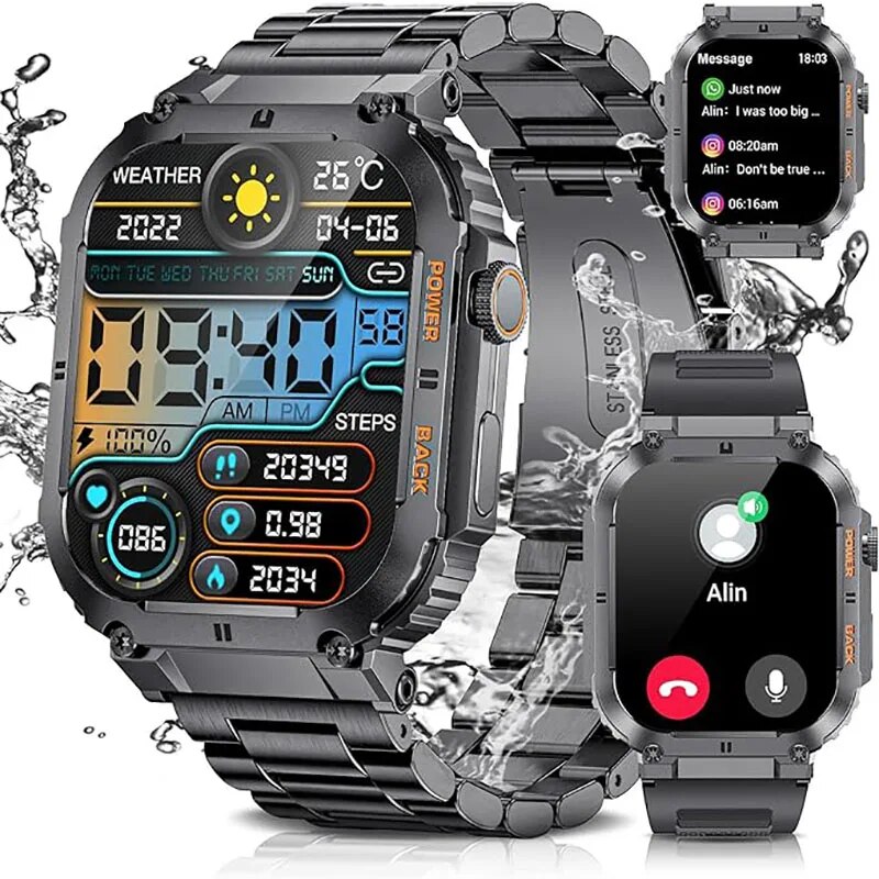 LIGE Outdoor Sports Fitness Sm - Smartwatch Digital Watches For Men 리뷰 및 가격