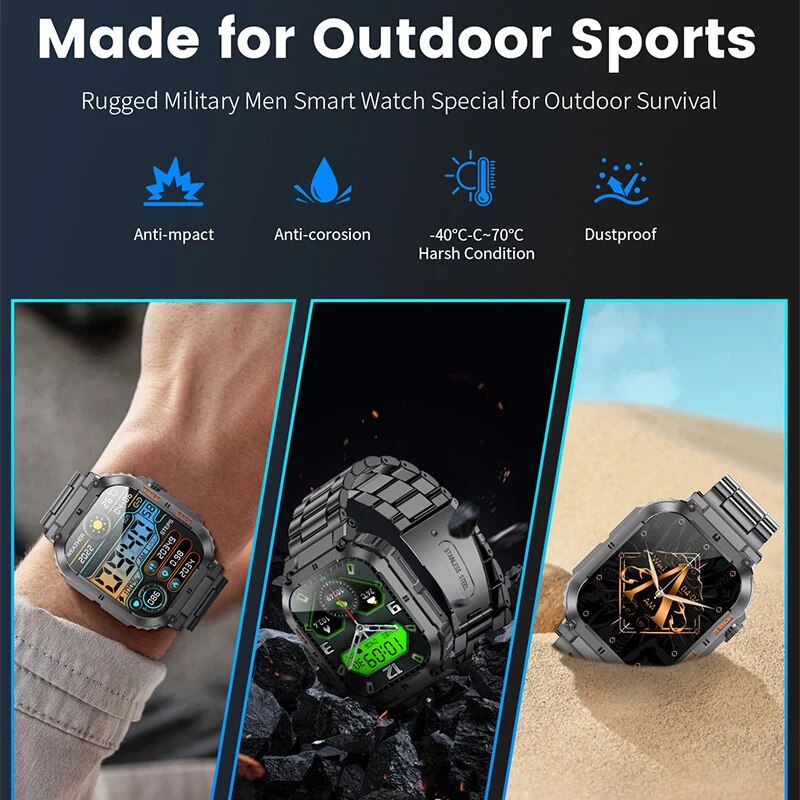 LIGE Outdoor Sports Fitness Sm - Smartwatch Digital Watches For Men 리뷰 및 가격