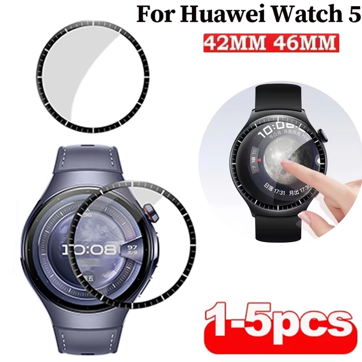 1-5Pcs Soft Screen Protector F - Smartwatch Watch Huawei 리뷰 및 가격