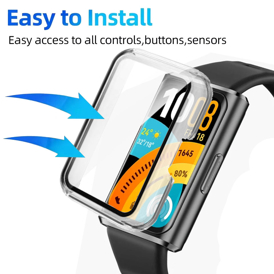 Tempered Glass+Case For Huawei - Smartwatch Watch Huawei 리뷰 및 가격