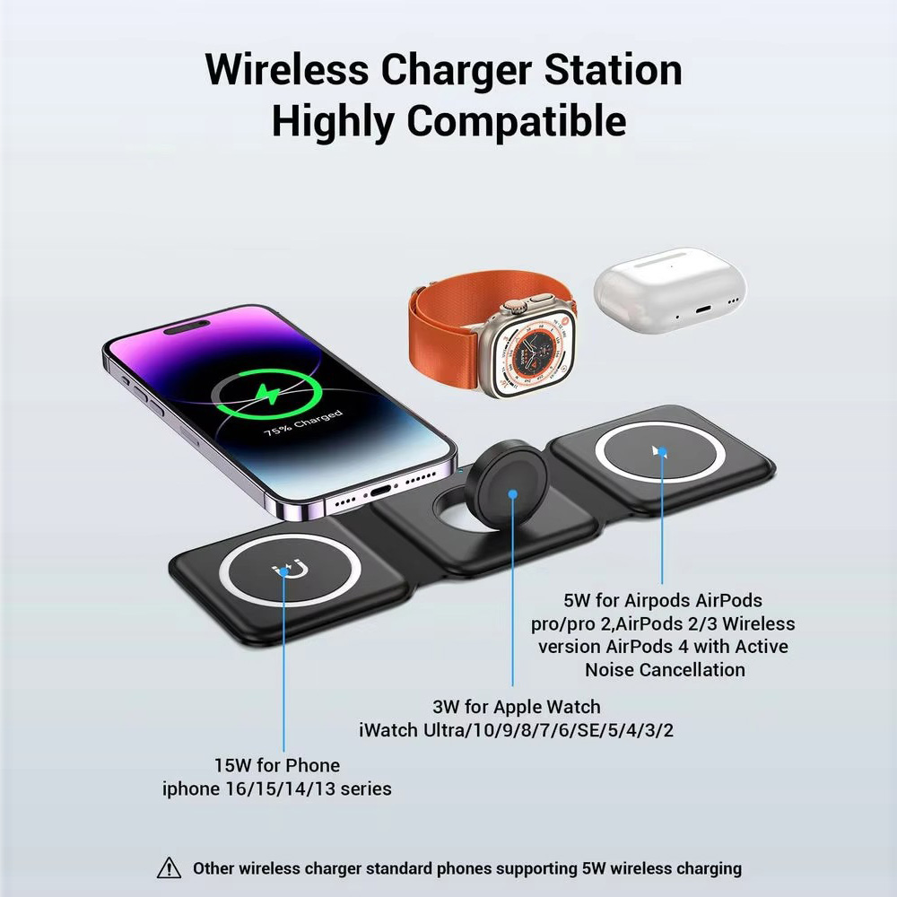 3-in-1 Magnetic Folding Wirele - Smartwatch Apple Watch 리뷰 및 가격