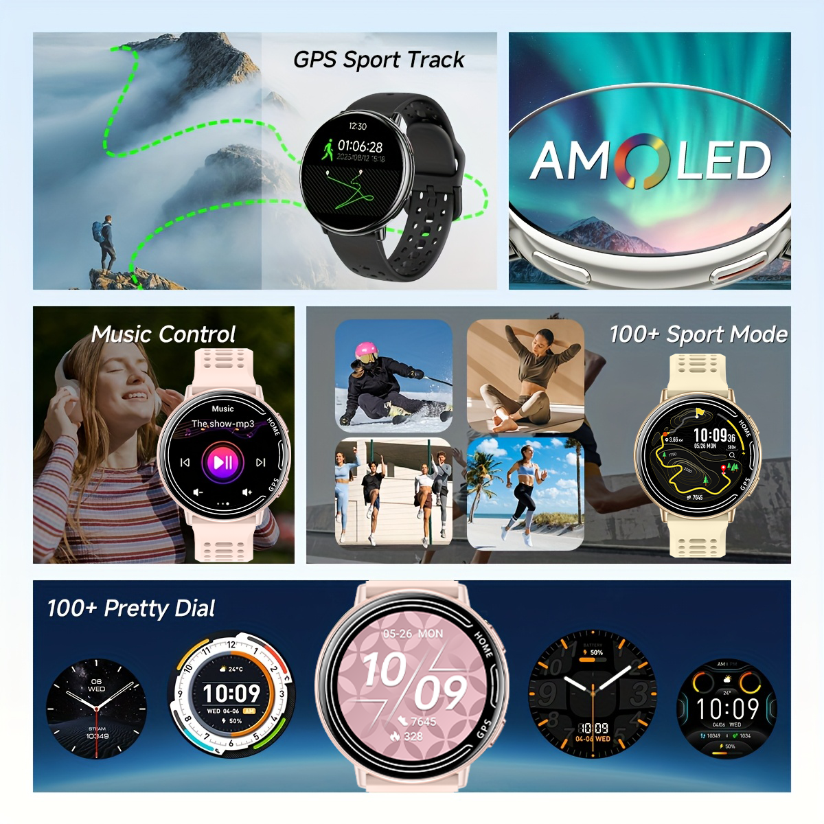 New hot GPS smartwatch 1.43 AM - Smartwatch Watches Gift For Women 리뷰 및 가격