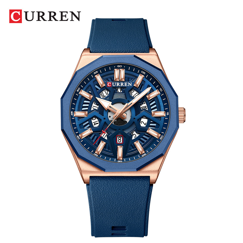 CURREN 8437 Unisex Minimalist  - Skeleton Mechanical Watch 리뷰 및 가격
