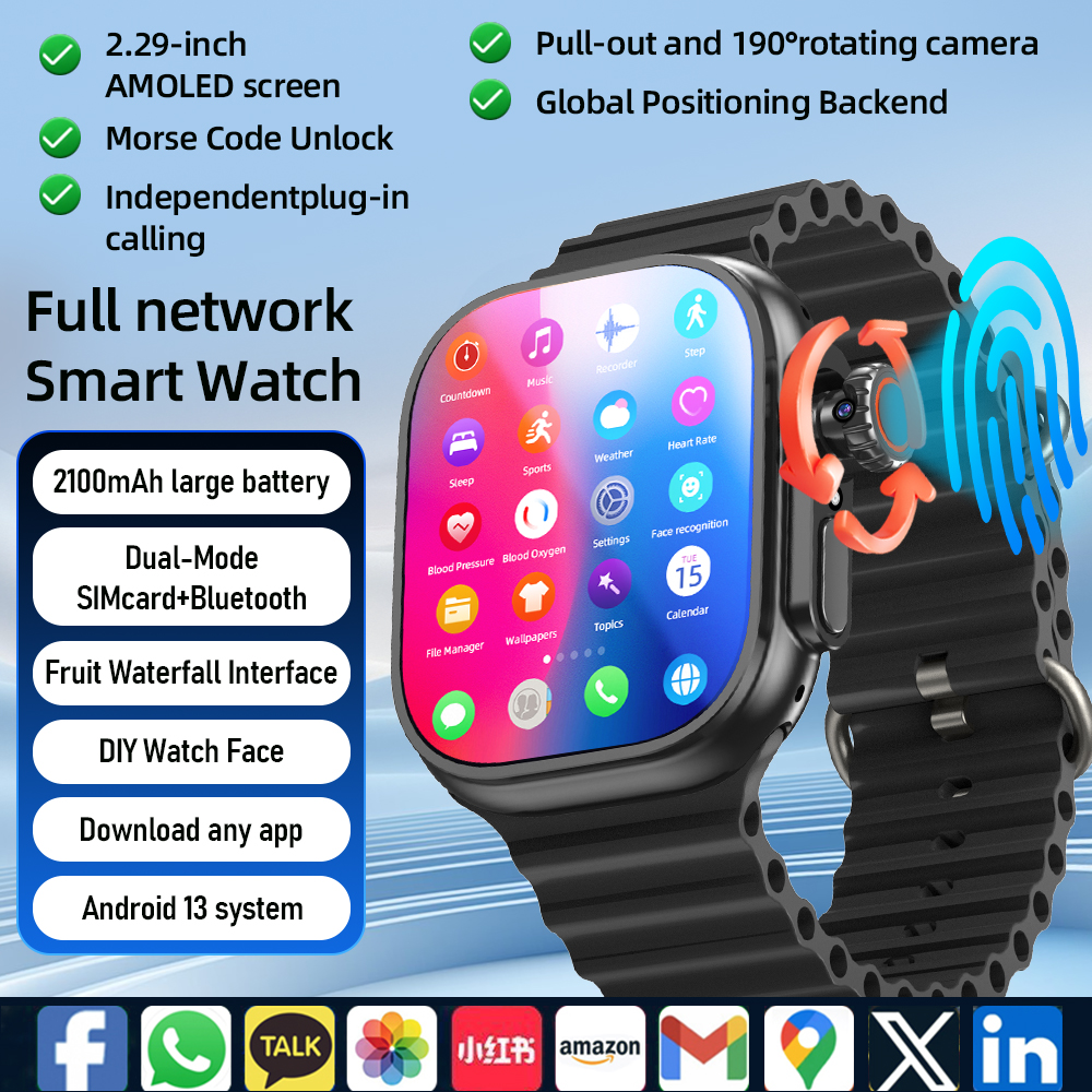 DW200 Smartwatch Men WIFI Touc - Smartwatch Square Watches For Men 리뷰 및 가격