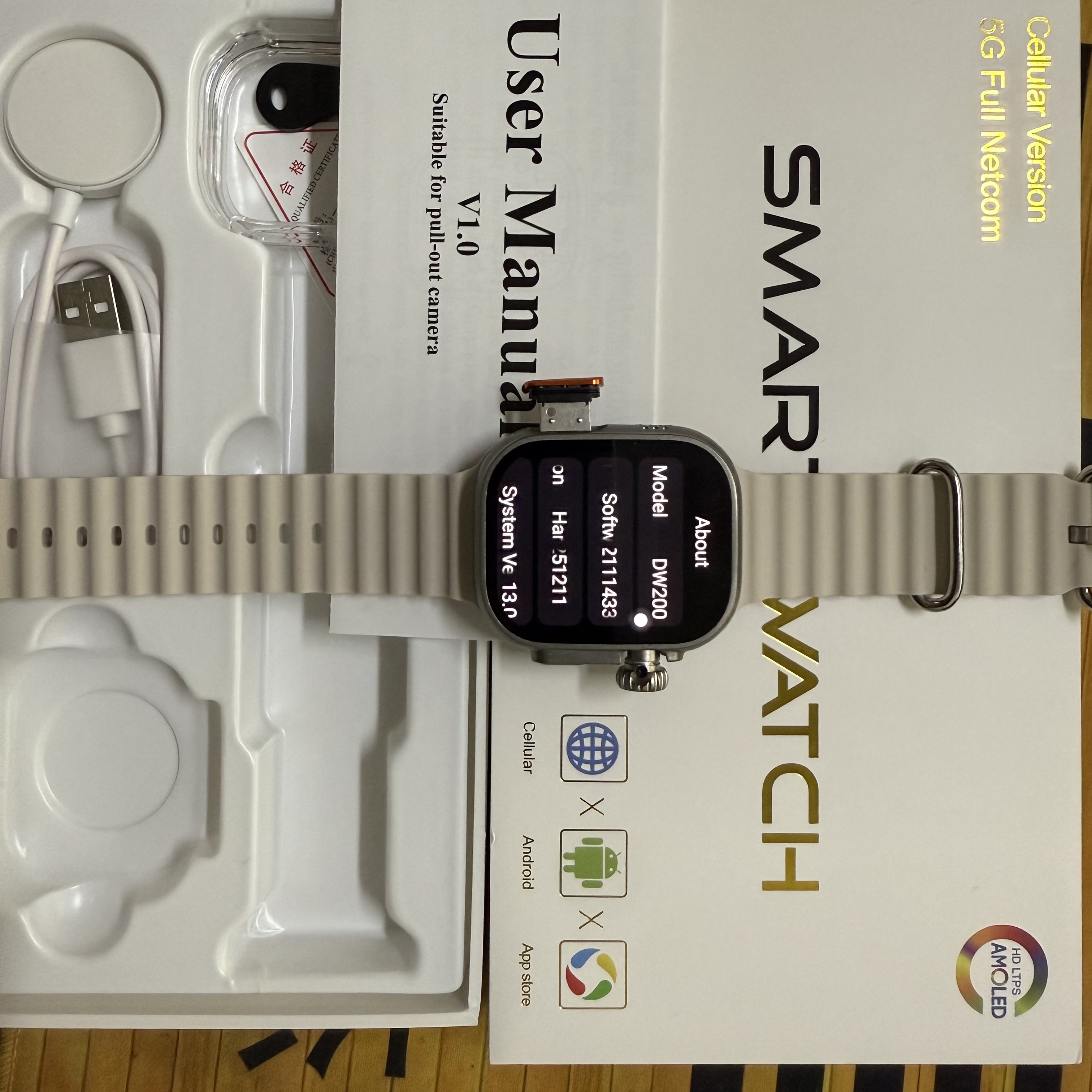 DW200 Smartwatch Men WIFI Touc - Smartwatch Square Watches For Men 리뷰 및 가격