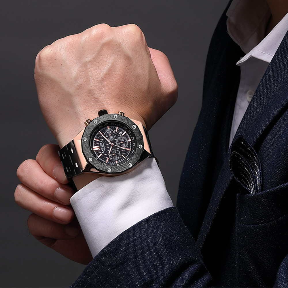 MEGIR Chronograph Luxury Men S - Smartwatch Digital Watches For Men 리뷰 및 가격