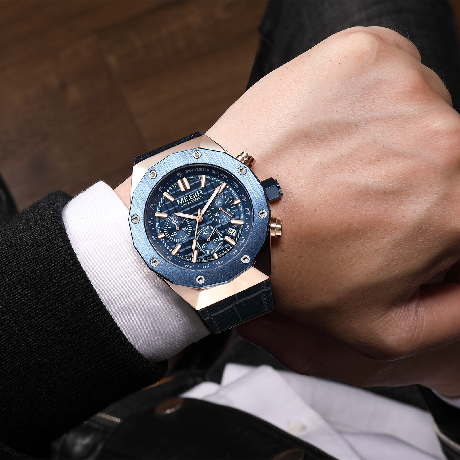 MEGIR Chronograph Luxury Men S - Smartwatch Digital Watches For Men 리뷰 및 가격