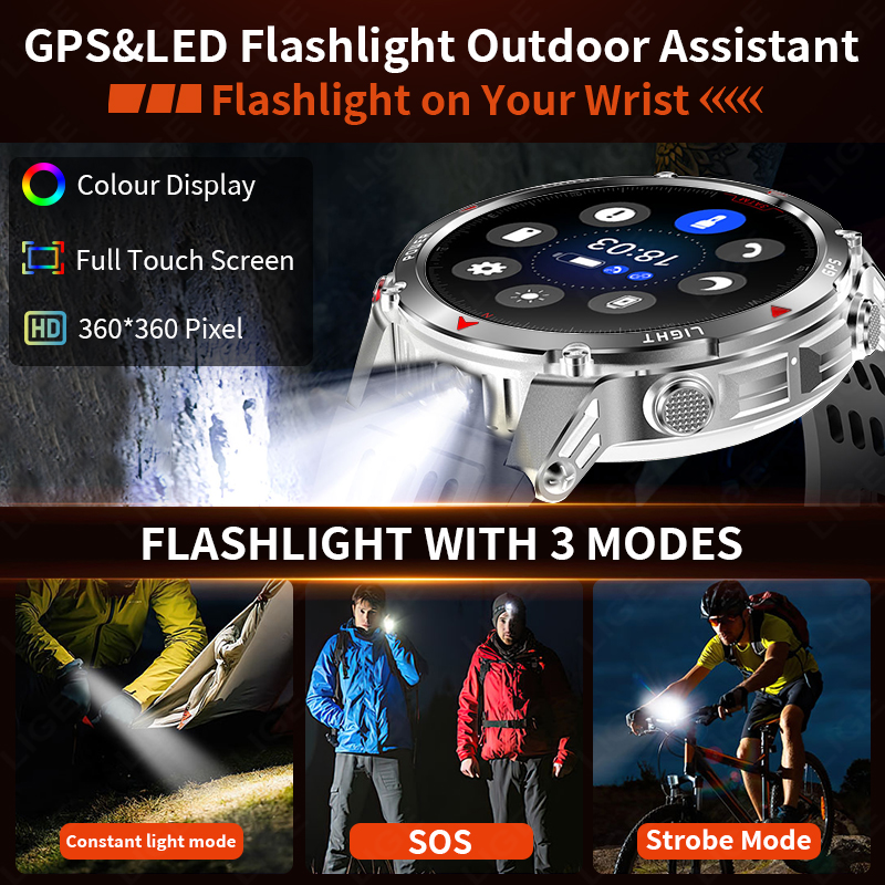LIGE Rugged GPS Track Smart Wa - Watch Smartwatch 리뷰 및 가격