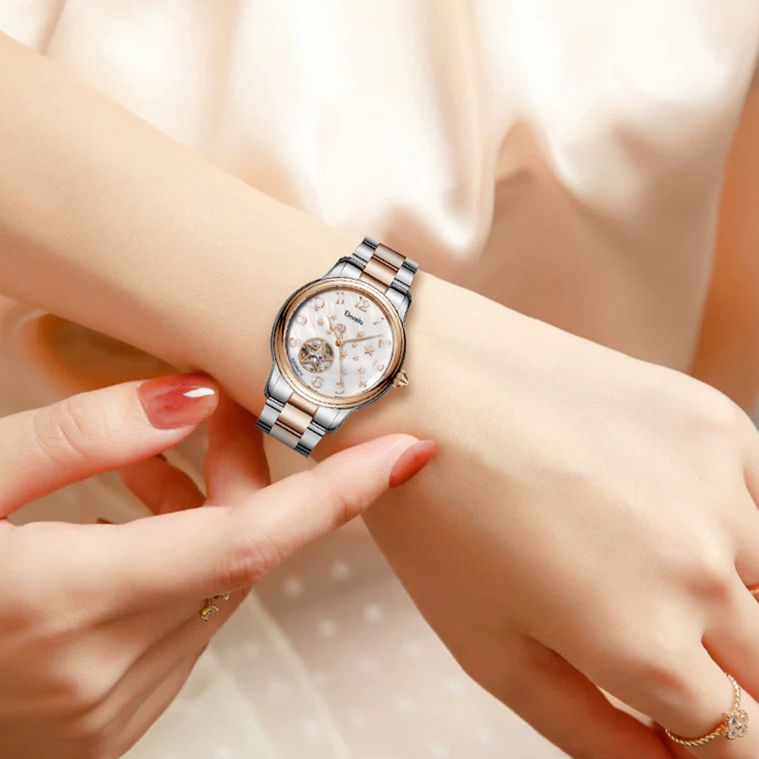 Deesio Women‘s Automatic Mecha - Skeleton Mechanical Watch 리뷰 및 가격