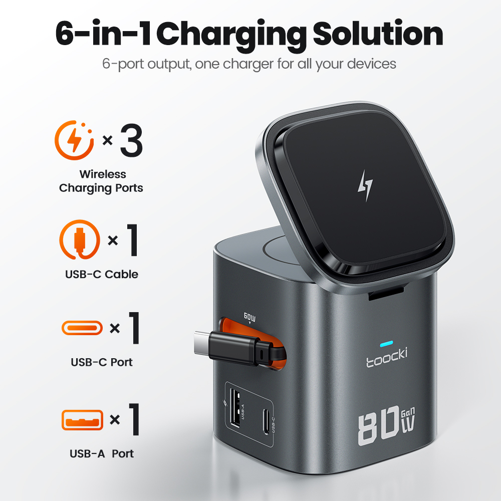 Toocki 80W 6-in-1 GaN Charging - Iwatch Smartwatch 리뷰 및 가격