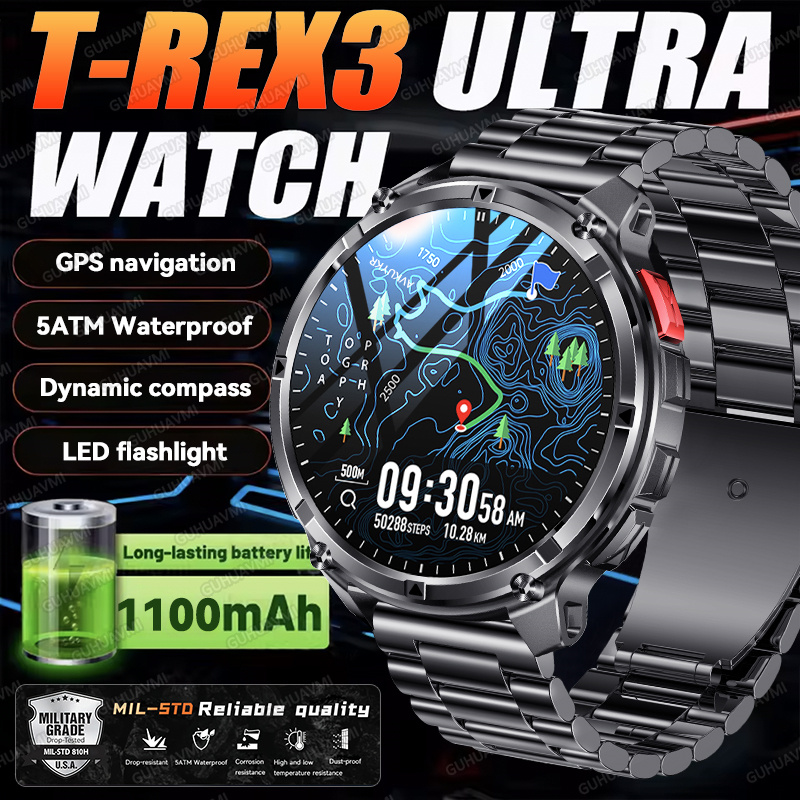 2026 New T-Rex3 Ultra 1100Mah  - Smartwatch Military Watches For Men 리뷰 및 가격