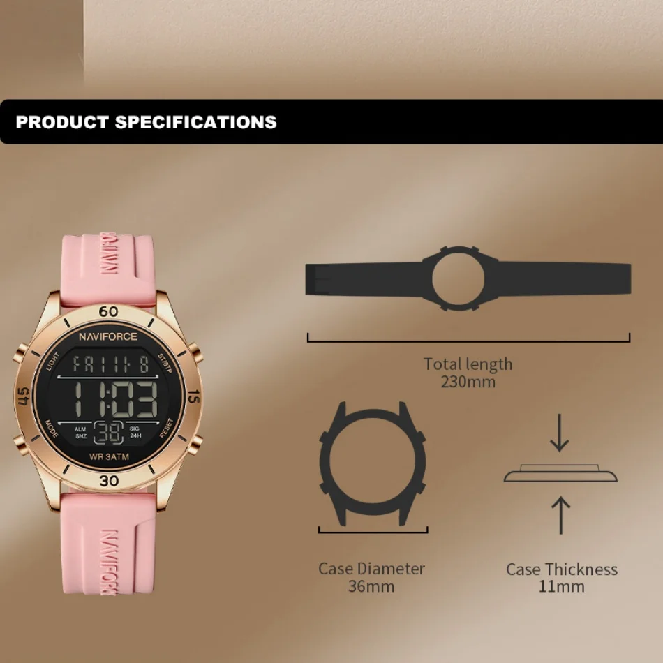 NAVIFORCE Watch For Women Fash - Silicone Sport Band 리뷰 및 가격