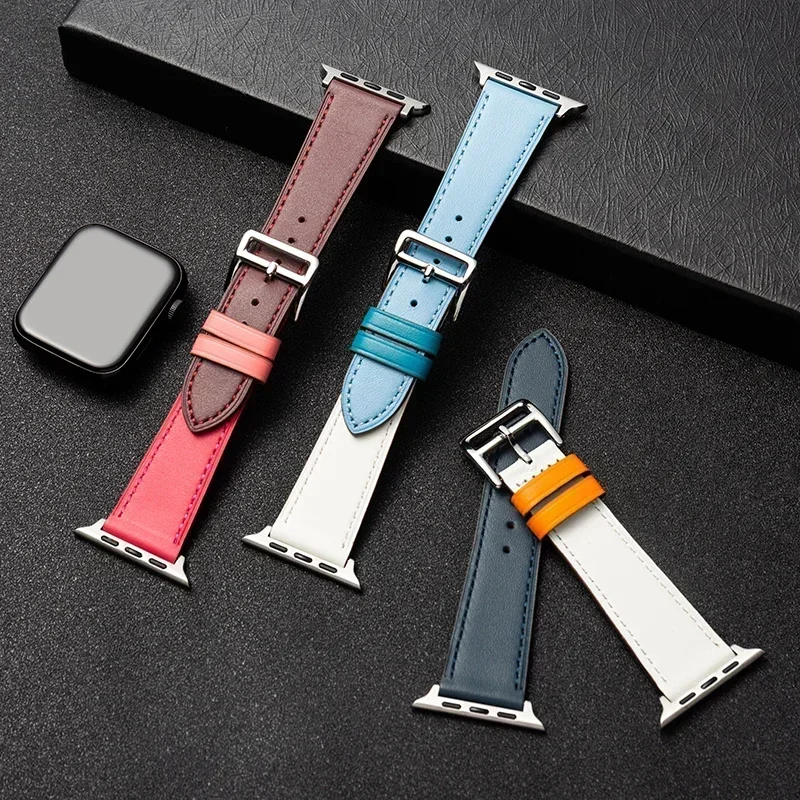 Leather Watch band for Apple W - Smartwatch Apple Watches For Men 리뷰 및 가격