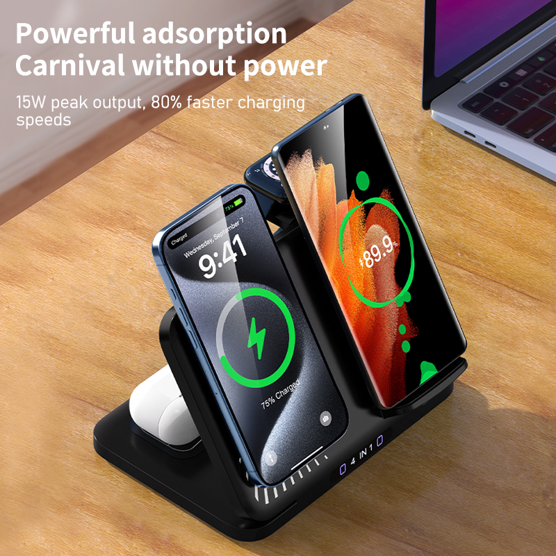 4 in 1 Dual Phone Wireless Cha - Smartwatch Apple Watch 리뷰 및 가격