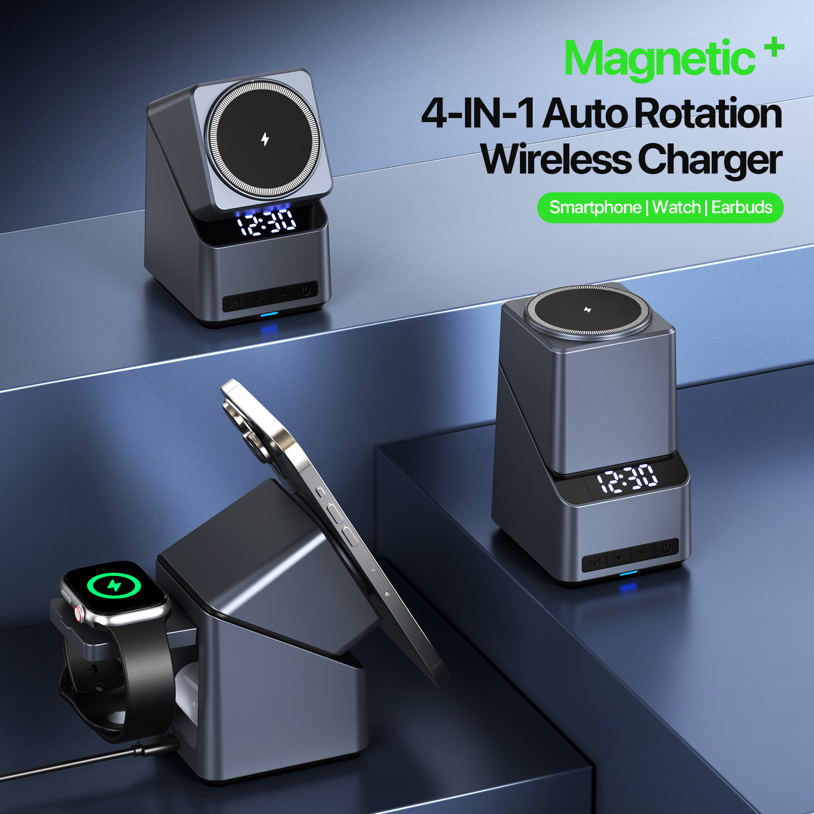 Magnetic 4 in 1 Auto Rotation  - Iwatch Smartwatch 리뷰 및 가격