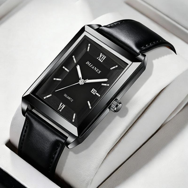 Casual Leather Men Watches Sim - Smartwatch Square Watches For Men 리뷰 및 가격
