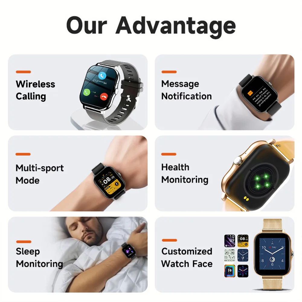 Smart Watch For Android IOS Wa - Smartwatch Watches Gift For Women 리뷰 및 가격