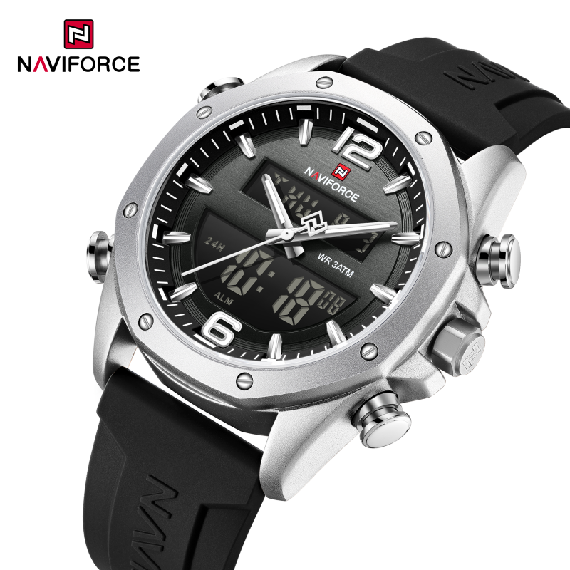 NAVIFORCE Men Quartz LCD Dual  - Tide Watch Surf 리뷰 및 가격