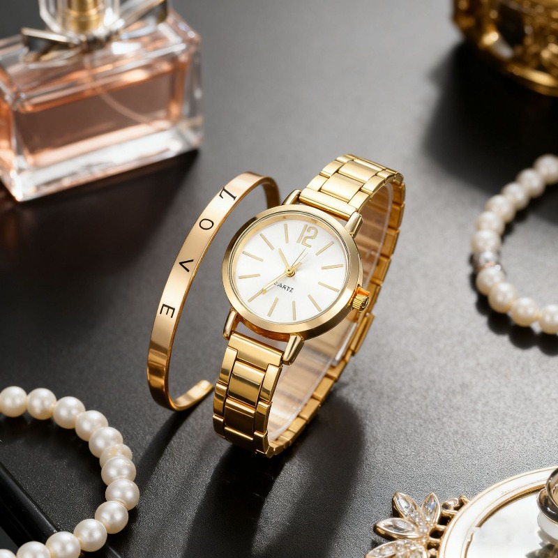 2pcs Set Watch Luxury Women Si - Ladies Fashion Watch 리뷰 및 가격