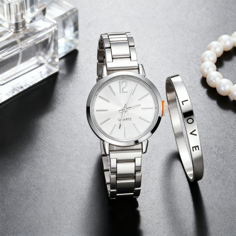 2pcs Set Watch Luxury Women Si - Ladies Fashion Watch 리뷰 및 가격