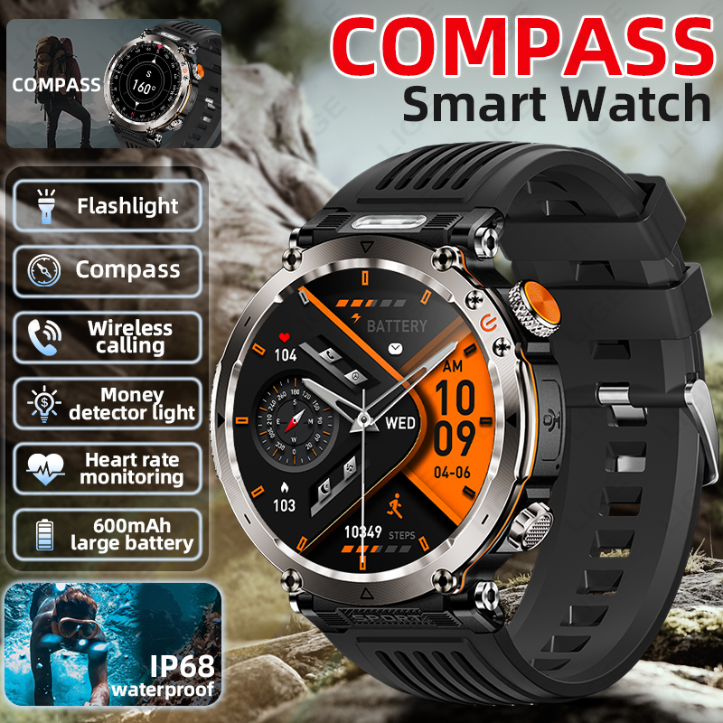 New Military Outdoor Smartwatc - Smartwatch Military Watches For Men 리뷰 및 가격