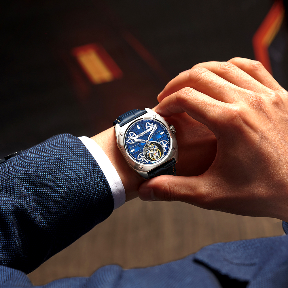 41mm Luxury men's watch Tourbi - Skeleton Mechanical Watch 리뷰 및 가격