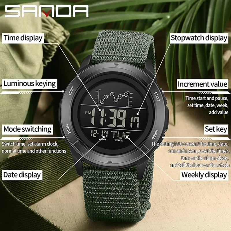 SANDA Military Sport Man Watch - Tide Watch Surf 리뷰 및 가격
