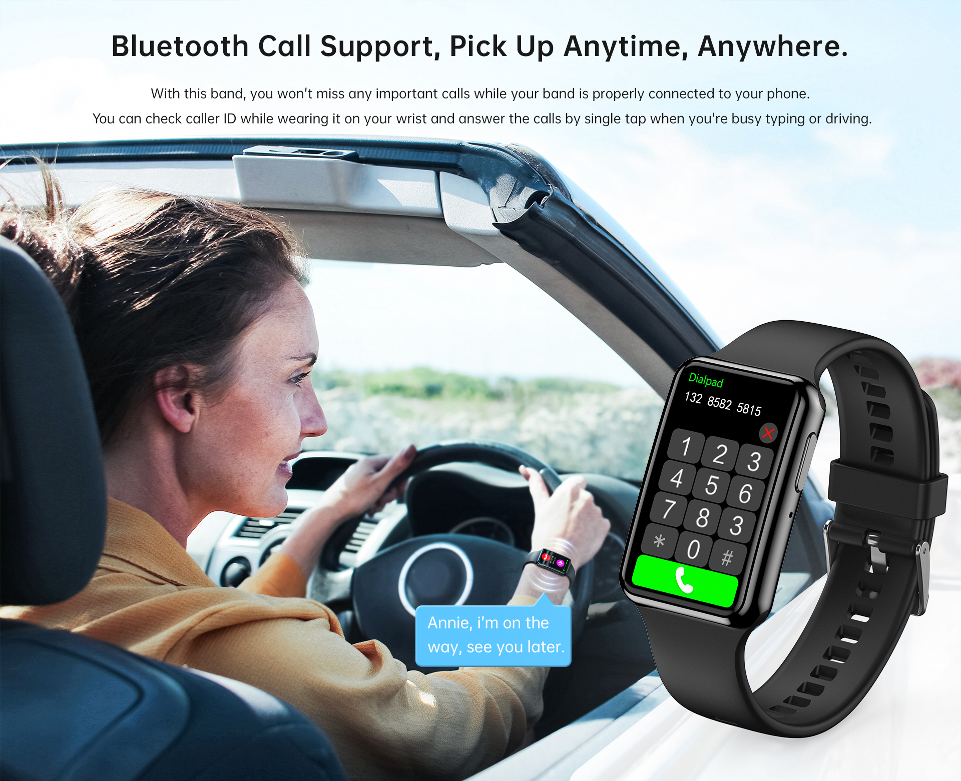 1.47 Inch BT Call Smart Band H - Watch Smartwatch 리뷰 및 가격