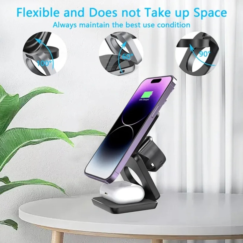 3 in 1 Foldable Magnetic Wirel - Smartwatch Apple Watch 리뷰 및 가격