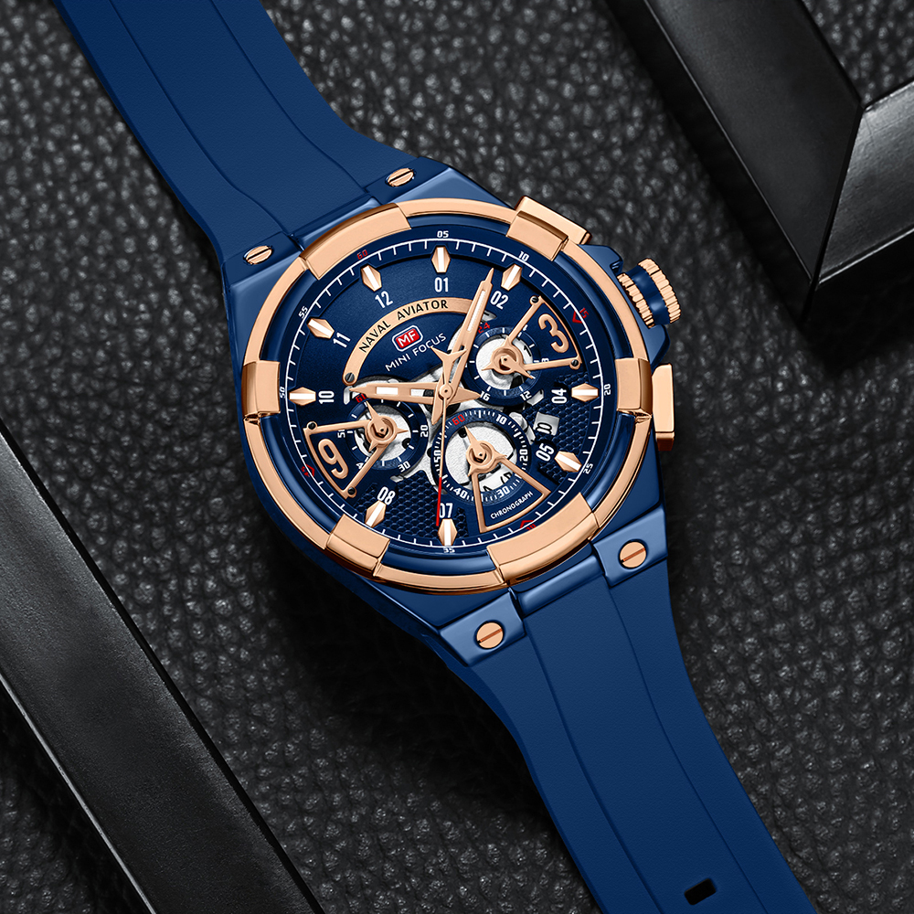 MINI FOCUS Mens Watches Brand  - Silicone Sport Band 리뷰 및 가격