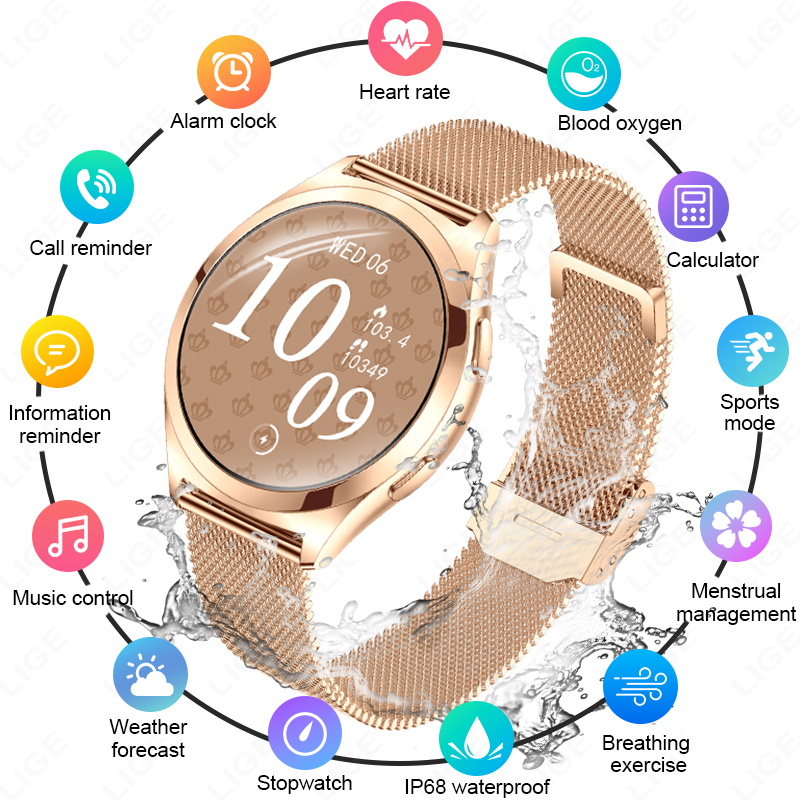 LIGE Luxury Smart Watch For Wo - Smartwatch Watches Gift For Women 리뷰 및 가격