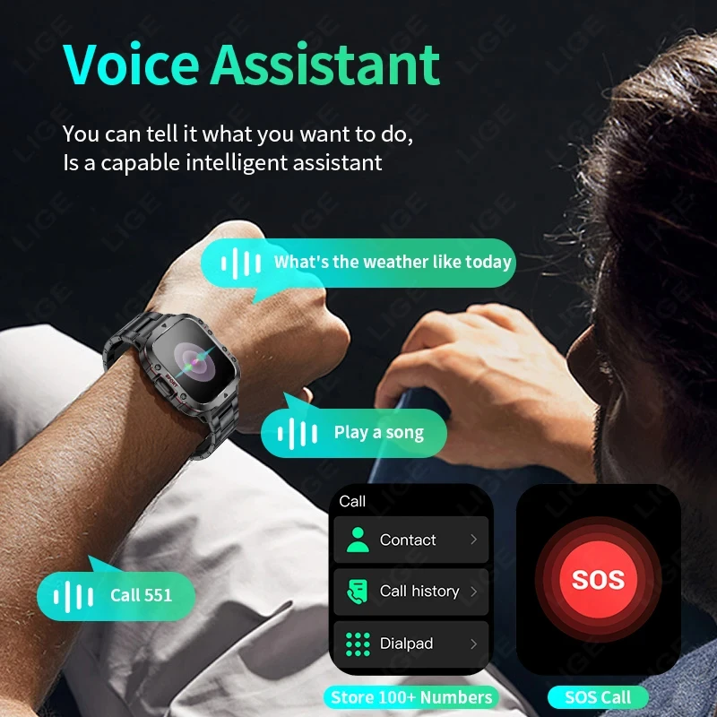 LIGE Outdoor Men's Sports Smar - Smartwatch Watches Gift For Women 리뷰 및 가격