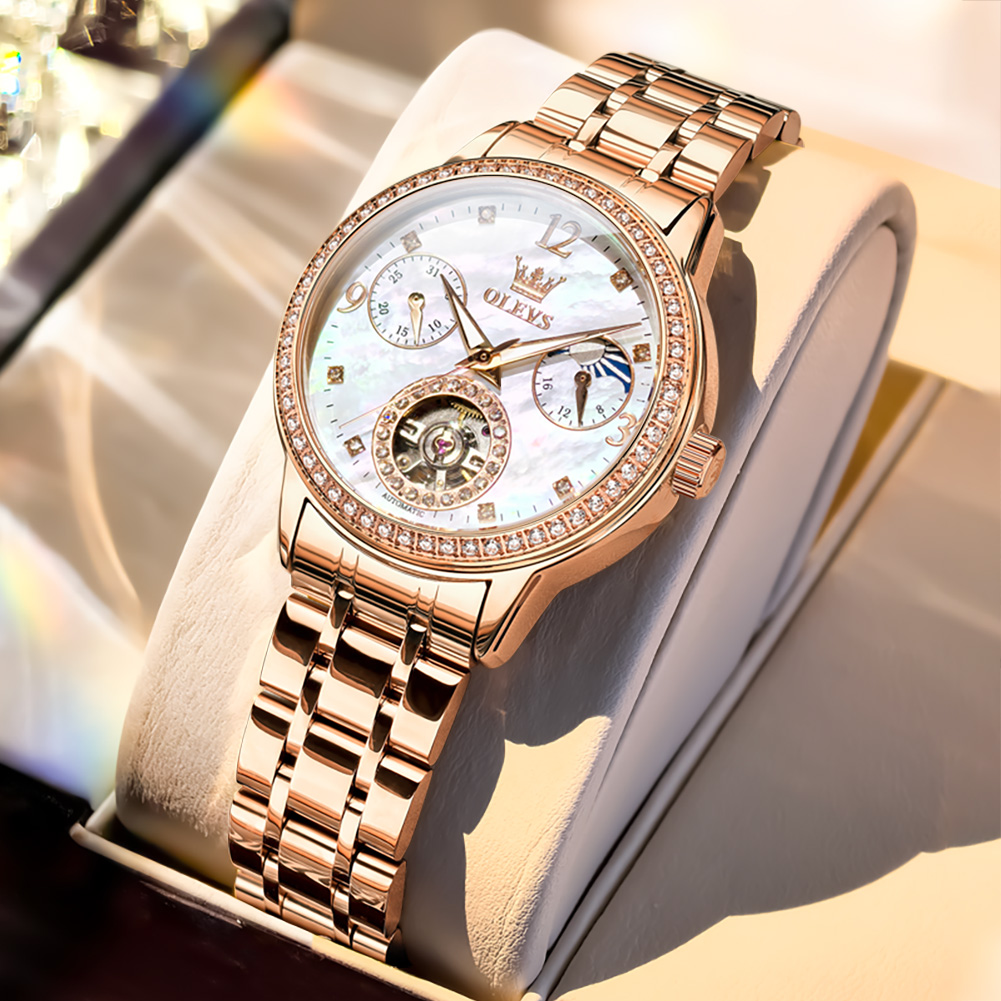 OLEVS Brand Woman Mechanical W - Skeleton Mechanical Watch 리뷰 및 가격