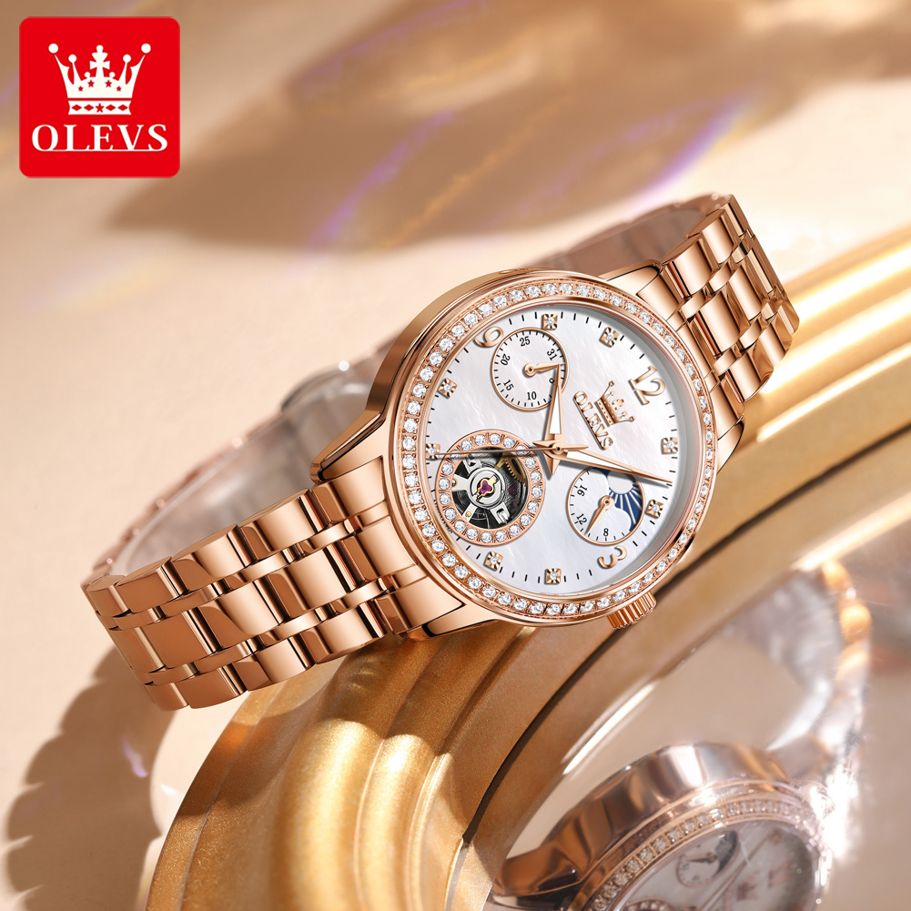OLEVS Brand Woman Mechanical W - Skeleton Mechanical Watch 리뷰 및 가격