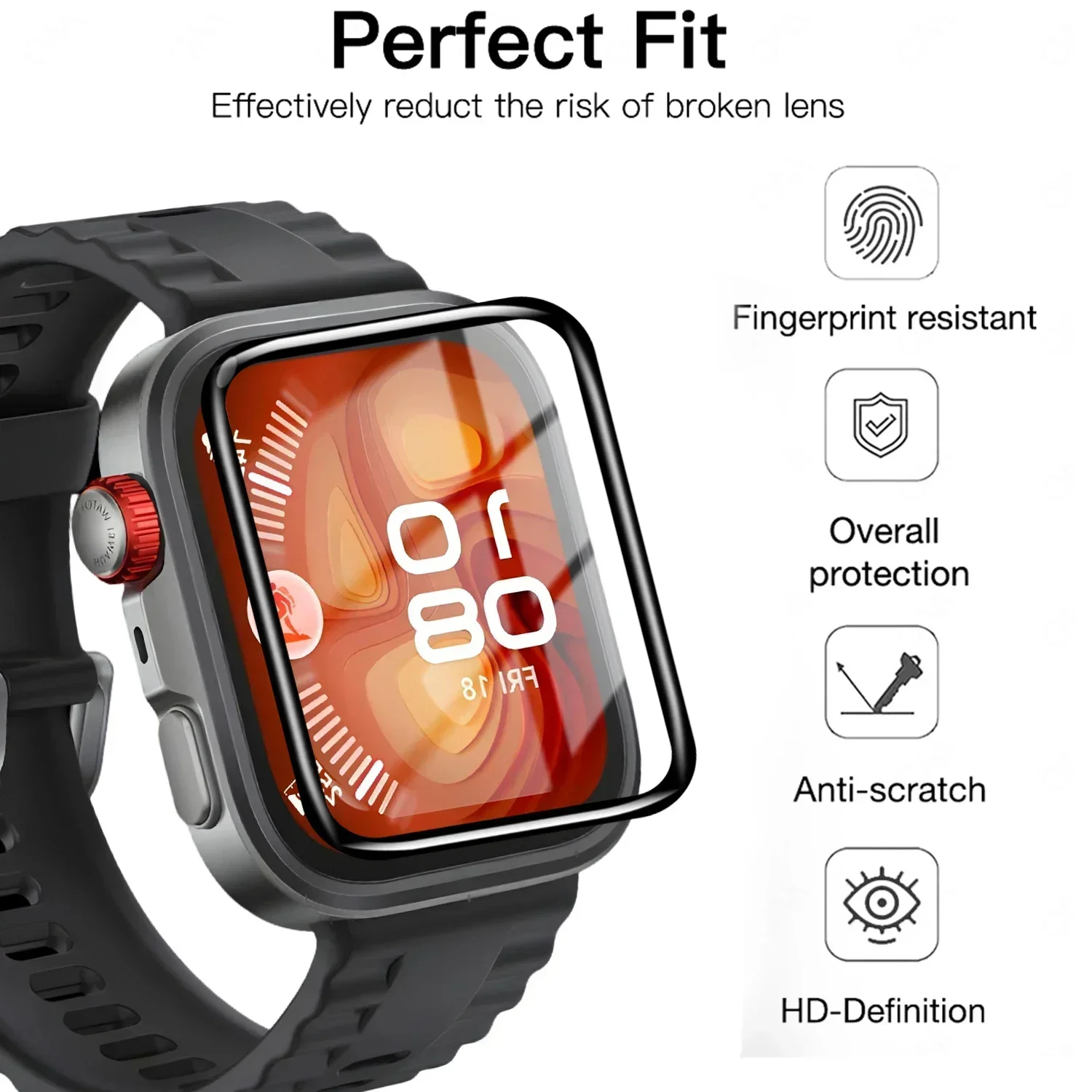 5 Pcs Tempered film For Huawei - Smartwatch Watch Huawei 리뷰 및 가격