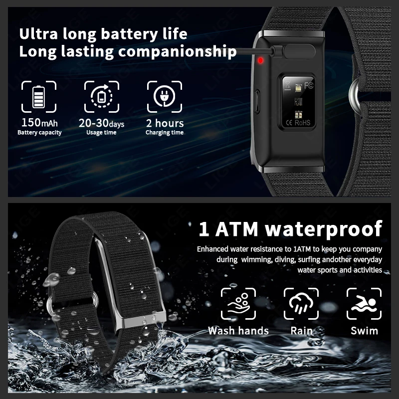 LIGE Couple Smart Bracelet Fit - Couple Watches Smartwatch 리뷰 및 가격