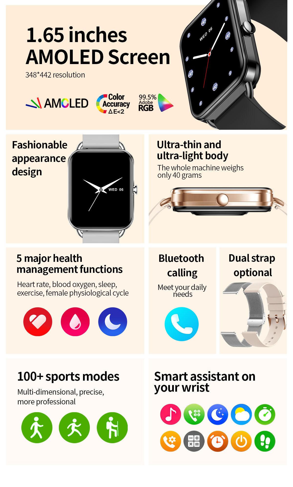 2024 Smart Watch Android Phone - Smartwatch Square Watches For Men 리뷰 및 가격