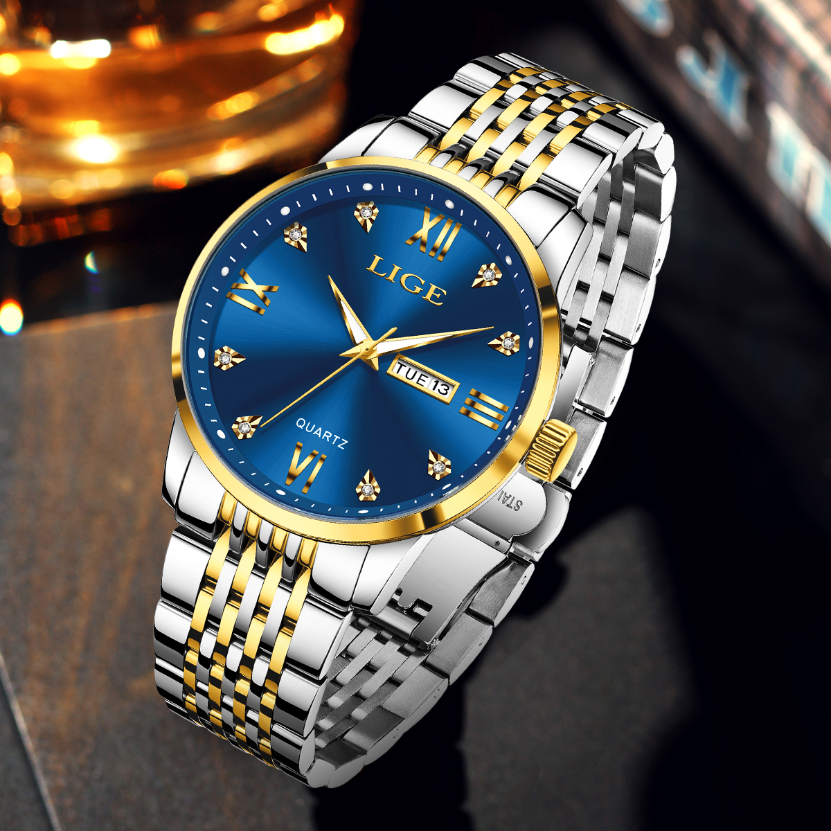 LIGE Men Watch Water Diamond L - Smartwatch Digital Watches For Men 리뷰 및 가격