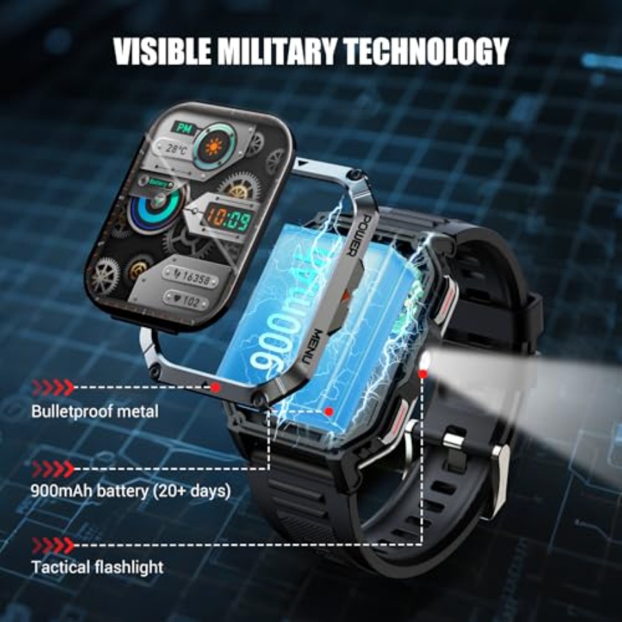 Military Tactical Smart Watche - Smartwatch Military Watches For Men 리뷰 및 가격