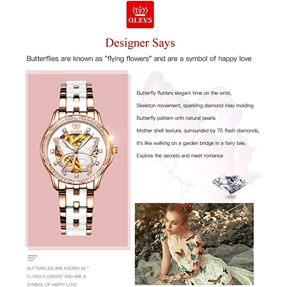 OLEVS Women's Automatic Watche - Skeleton Mechanical Watch 리뷰 및 가격