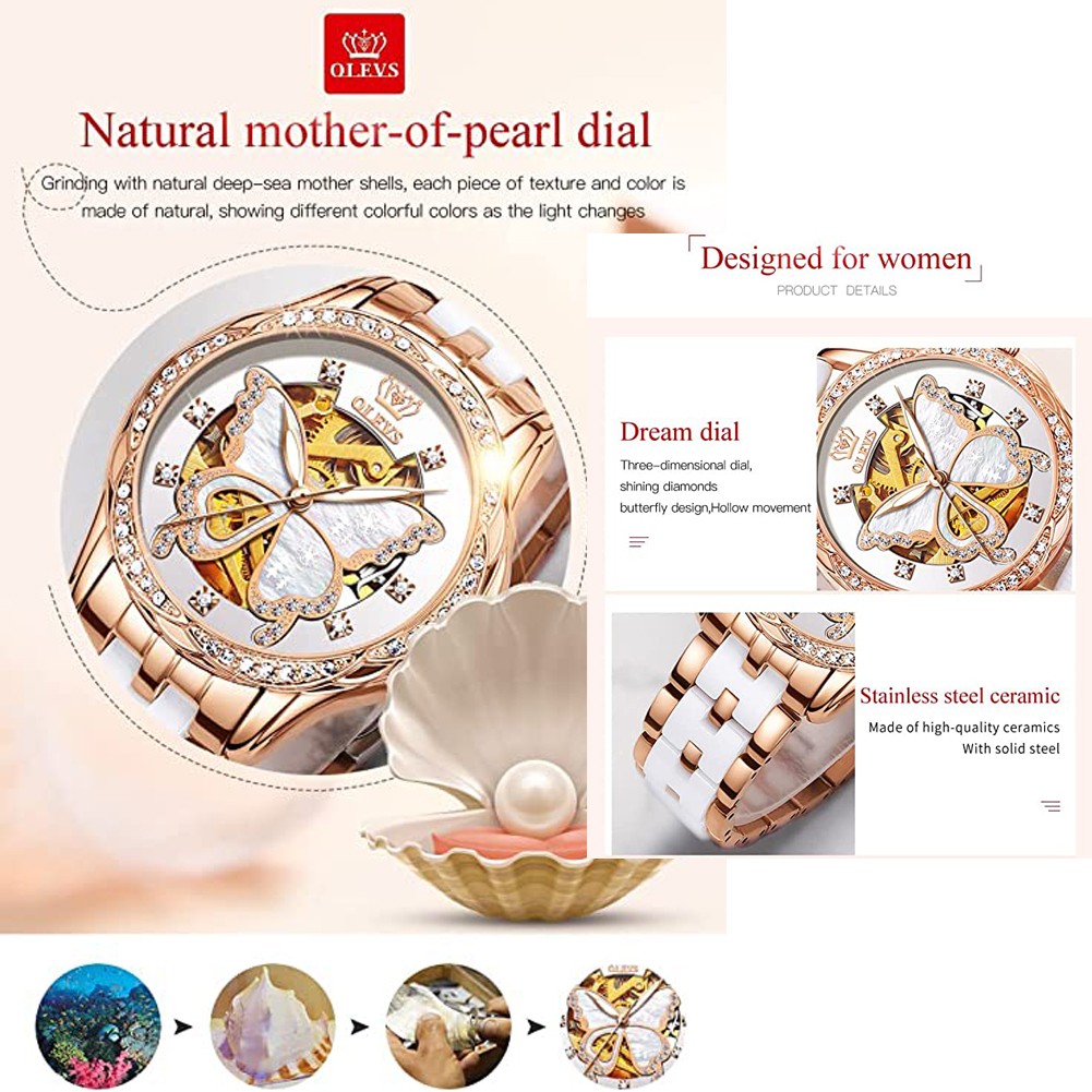 OLEVS Women's Automatic Watche - Skeleton Mechanical Watch 리뷰 및 가격
